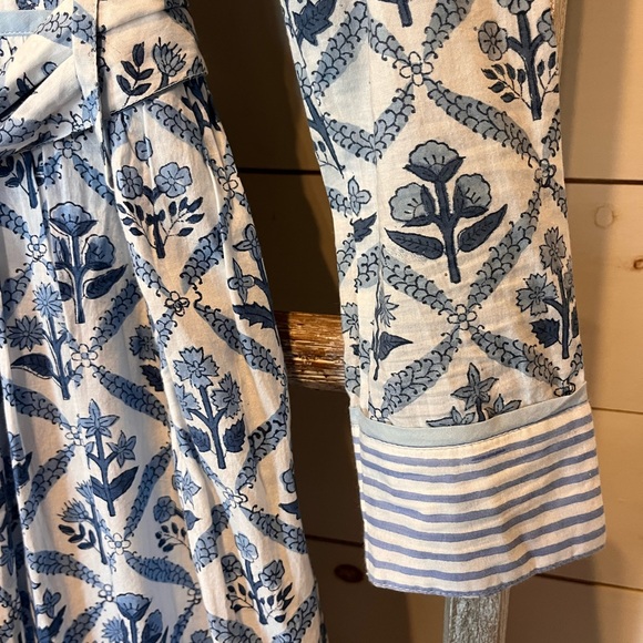 Madison Mathews Block Print Tiered Dress - Picture 4 of 8